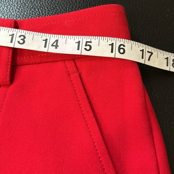 ALC Red Conway Trouser Double Split Bootcut Flair Split Hem Pants Sz 8 - Picture 14 of 15